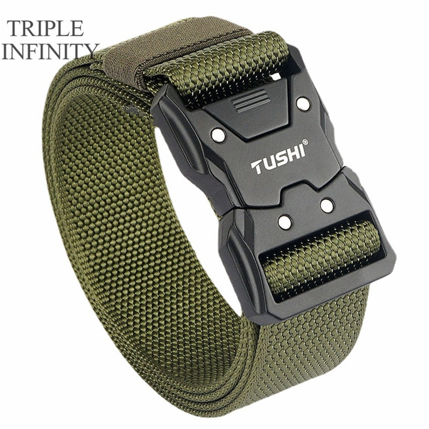 Quick Release Pluggable Buckle Tactical Belt